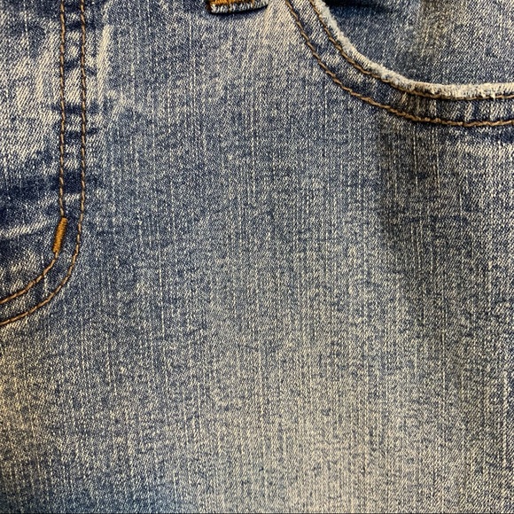 SO Stretch Embellished Jeans Turquoise Stitching - Picture 13 of 16